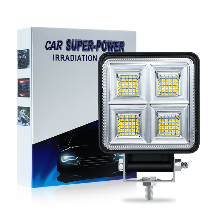 Фонарь светодиодный квадратный  (фара рабочего света) 9-36 Вольт, 1 шт. (2) Арт. 64LED192W