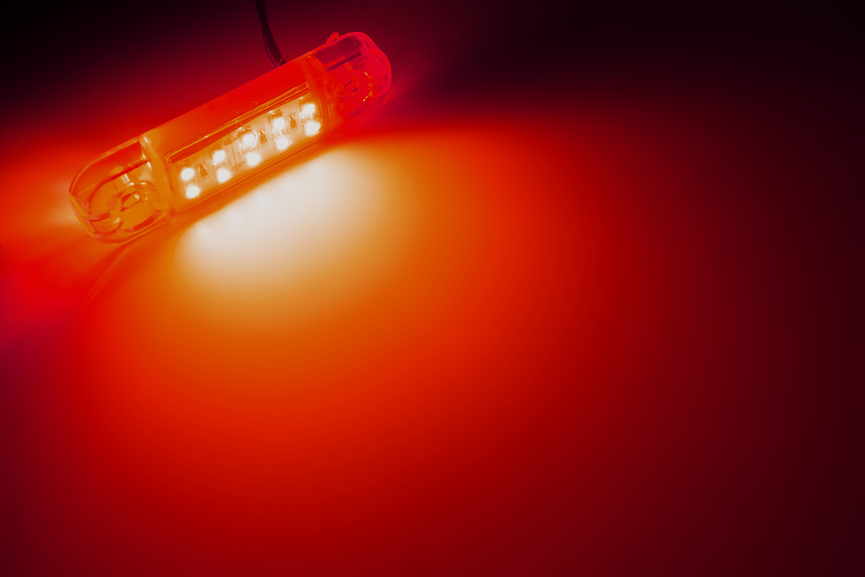 Габарит светодиодный с кронштейном MINI 12 LED Красный (4) Арт. 14158