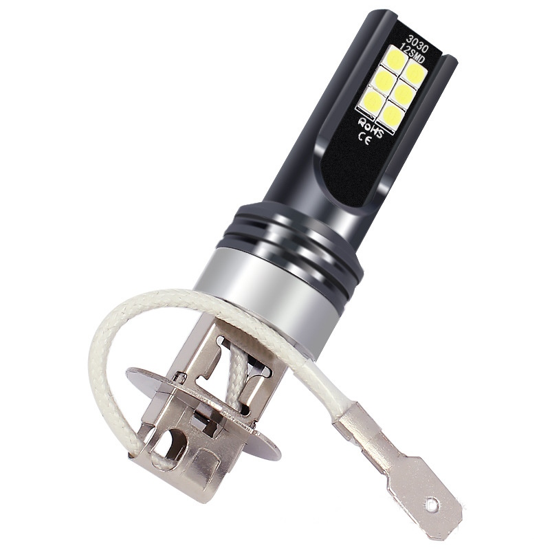 Автолампа H3 светодиодная 12-V 12SMD 3030 NONPOLAR V0285 (4) Арт. V0285_1