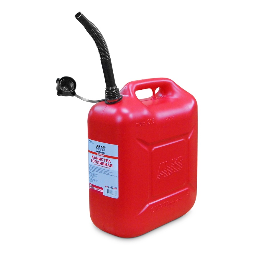 Канистра топливная пластик.20л. (красная) AVS TPK-20 (2) Арт. A78363S