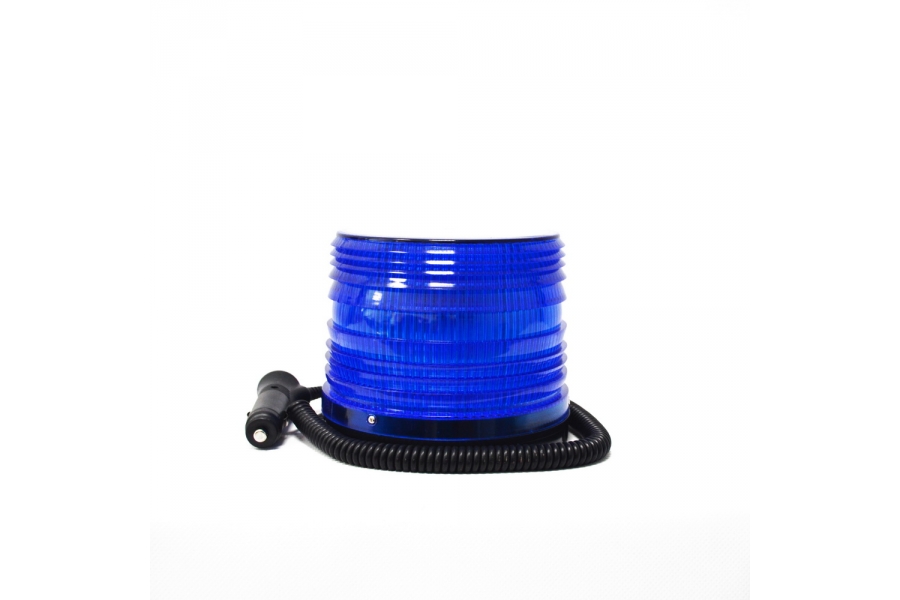 Маяк светодиодный 10-30V (СИНИЙ)  (Строб. 115 130) 2-режима (1) Арт. 13375