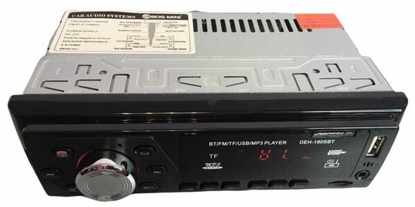 Автомагнитола 1din Pioneer  (4) Арт. DEH-180HBT