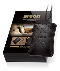 Ароматизатор  Areon Leather collection gold star   д авто (2)