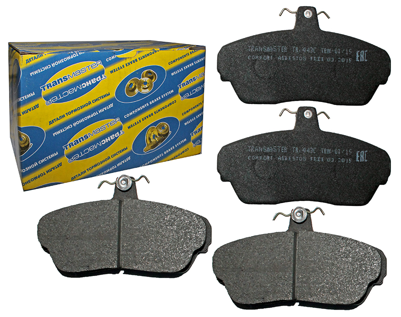 Колодки тормозные передние ГАЗ-3110,3302, TRANSMASTER комплект Арт. TR443C