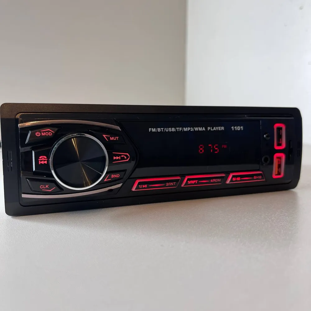 Автомагнитола . FM,BT,MP3, 4 выхода (4) Арт. 1101