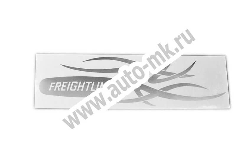 Наклейка уголок  Freightliner  наружная серебро к-т. Арт. 8851