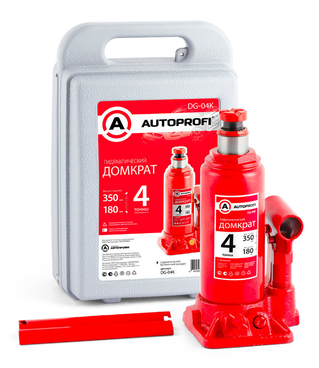 Домкрат гидравлический бутылочный 4 тонн (1) Арт. DG-04