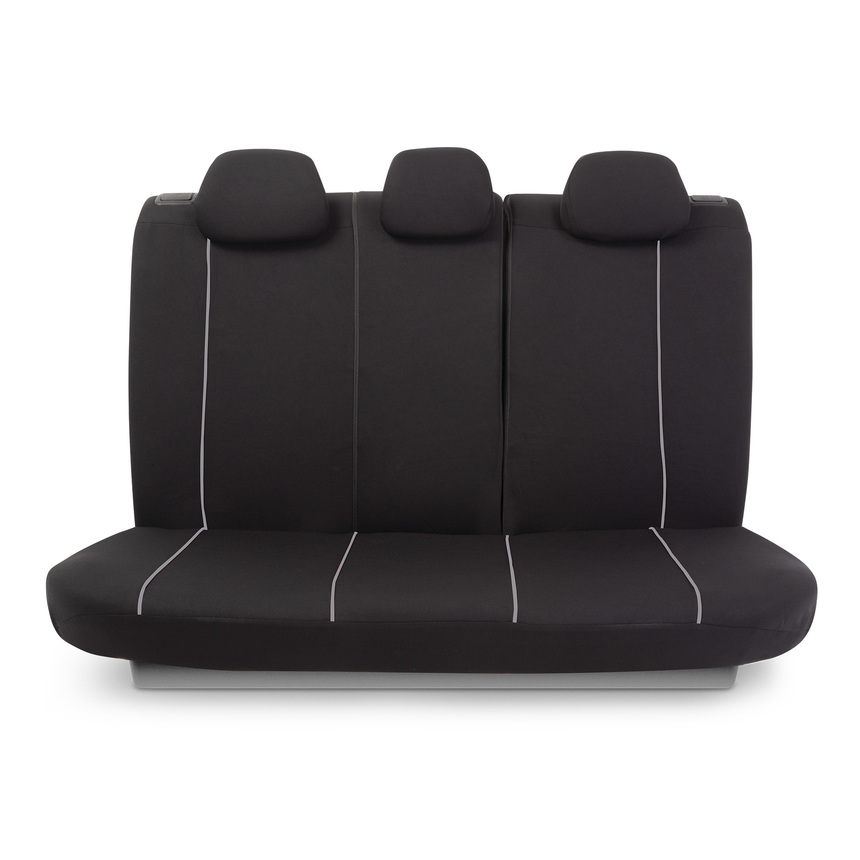Авточехлы FLEX, материал износостойкий полиэстер, вставки из хлопка FLX-1102 BK WH (3) Арт. FLX-1102BK WH