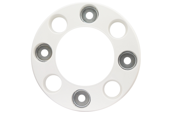 Колпаки колеса ЕВРО ободок пластик передние белые R17,5 R19,5 (8 шпитек) 2 шт. (1) Арт. 19376