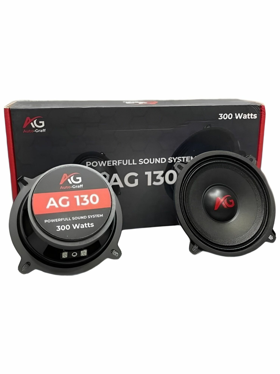 Колонки автомобильные (динамики) AUTO-GRAFF  13CM 300W (1) Арт. AG-130