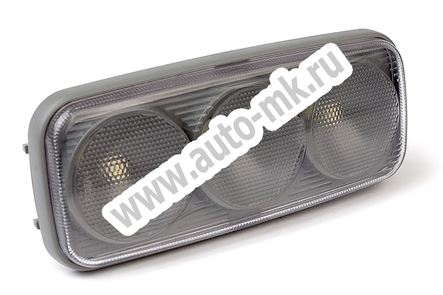 Плафон салона (Газель) 3 линзы LED 64,3714 Арт. 11965