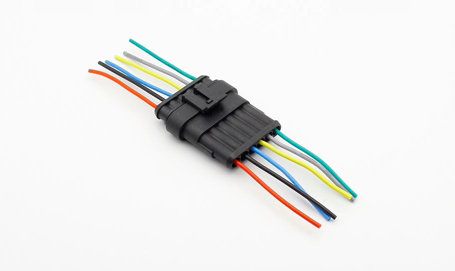 Разъём герметичный 5 pin с проводом (мама папа) AX-320 Арт. 904638