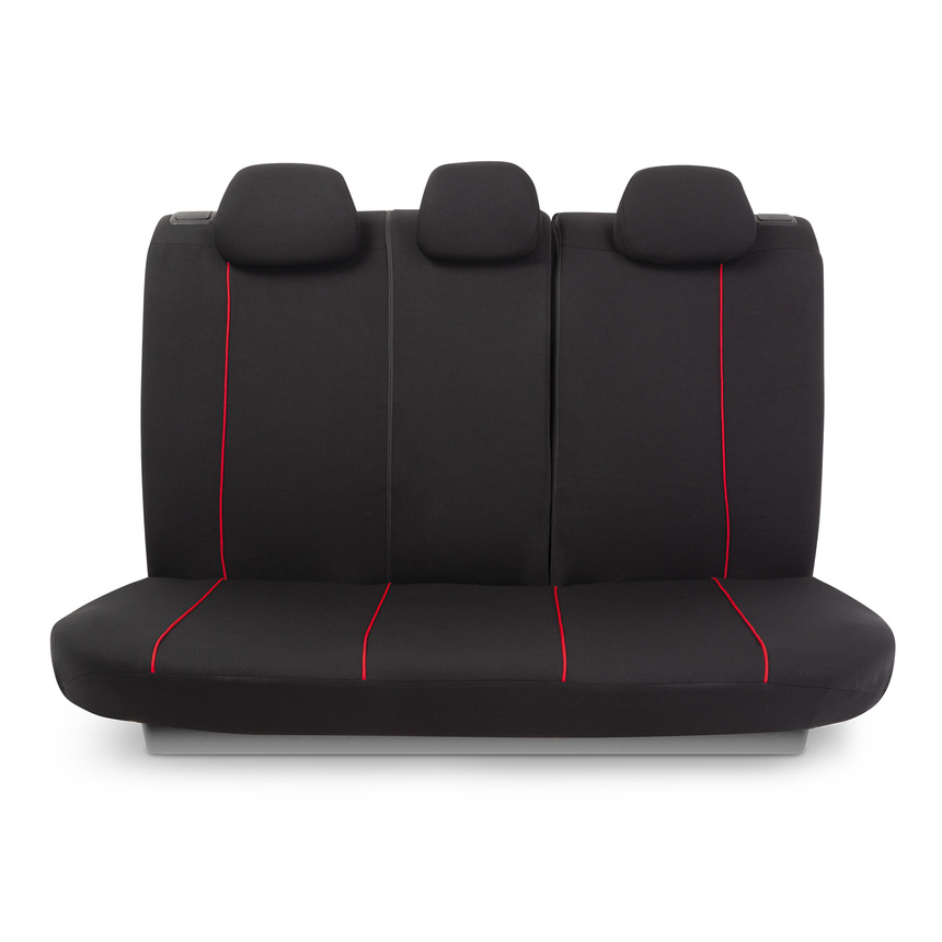 Авточехлы FLEX, материал износостойкий полиэстер, вставки из хлопка, FLX-1102 BK RD (3) Арт. FLX-1102BK RD