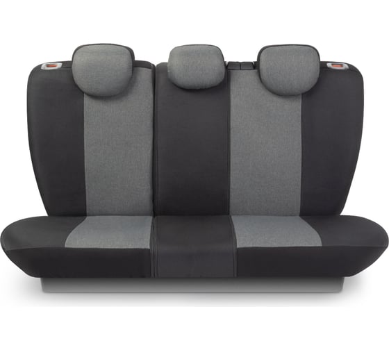 Авточехлы LINEN, материал лён крупного плетения, 5 мм поролон, LIN-1505 BK D.GY (3) Арт. LIN-1505BK D.GY
