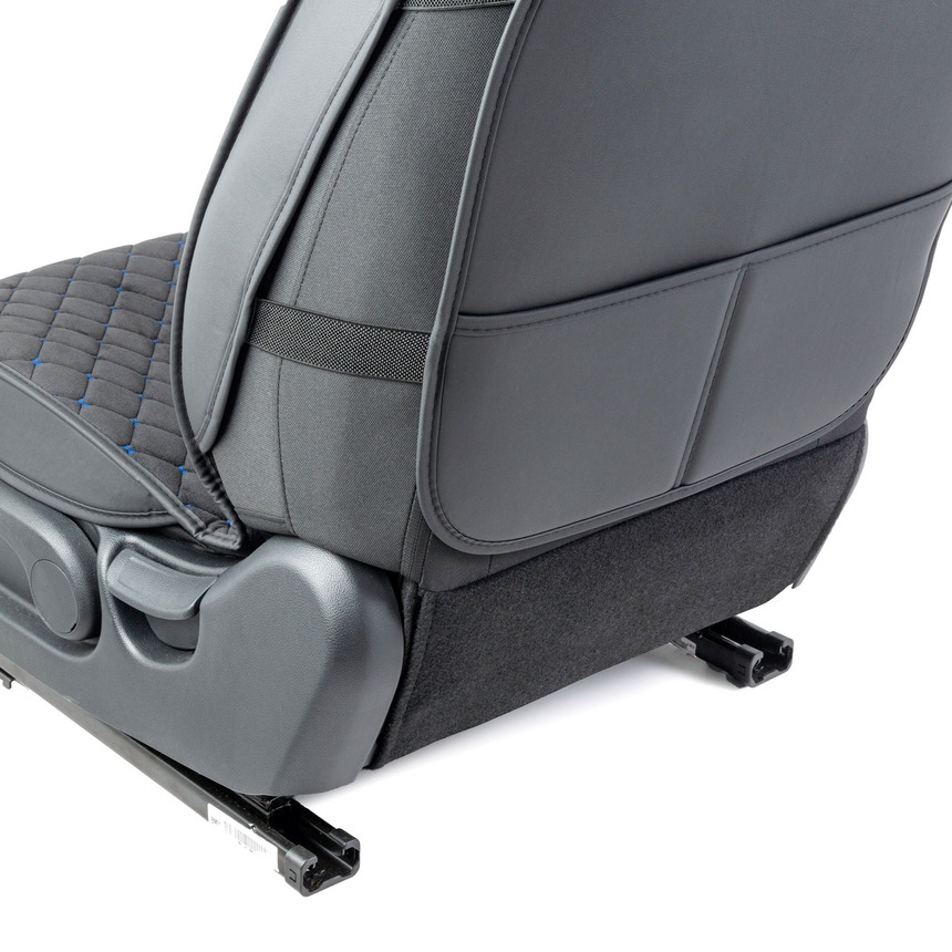 Каркасные накидки на передние сиденья Car Performance, 2 шт. материал алькантара, CUS-2012 BK BL (5) Арт. CUS-2012BK BL