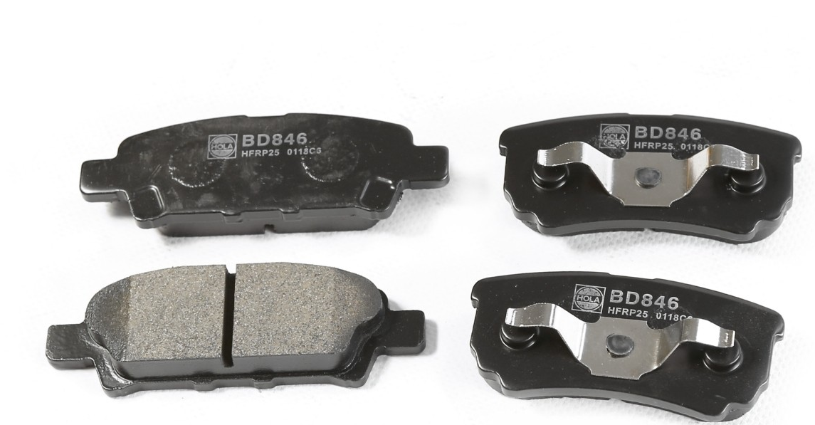 Колодки задние MITSUBISHI Lancer IX X, Outlander I, JEEP Compass, HOLA Арт. BD846