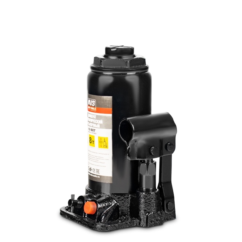 Домкрат гидравлический AVS HJ-B8T, 8т, 200-405мм. (4) Арт. A07086S