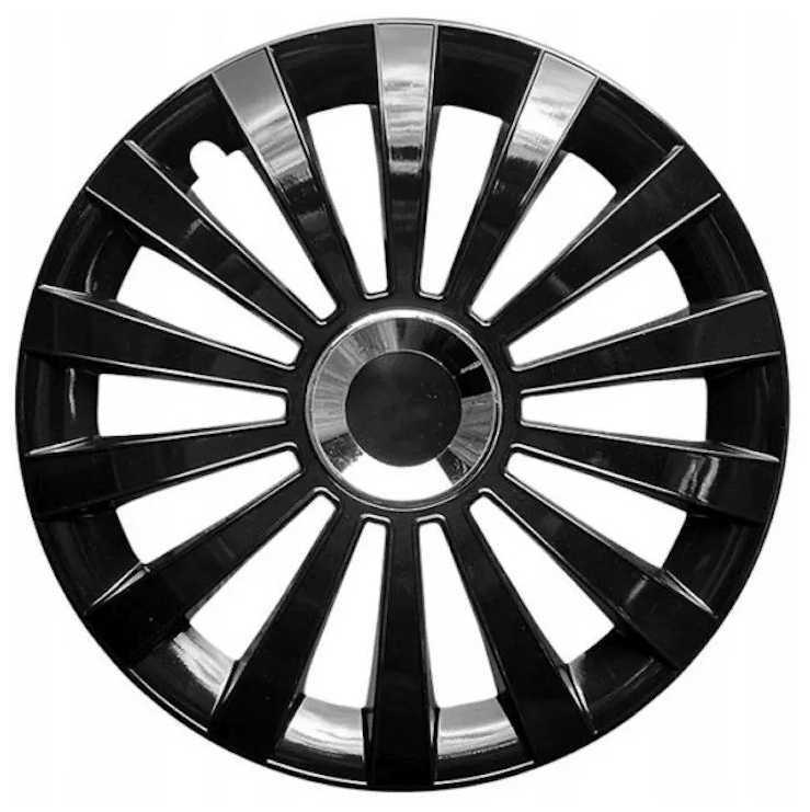 Колпаки R-16 МЕРИДИАН РИНГ ЧЕРНЫЙ (4 шт) Джестик  Арт. 16-060-5-RING-CZ