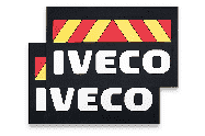 Брызговики (красно-желтый резина) IVECO к-т Арт. 10027