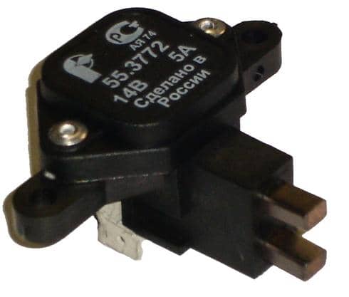 Щеткодержатель генератора ВАЗ-2110,2115 ГАЗ 406.дв.  ( (611.3702-01) в сборе () Арт. 55.3772