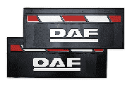 Брызговики 660 270 Красно-белый (Узкие  резина)   DAF  к-т Арт. 15257