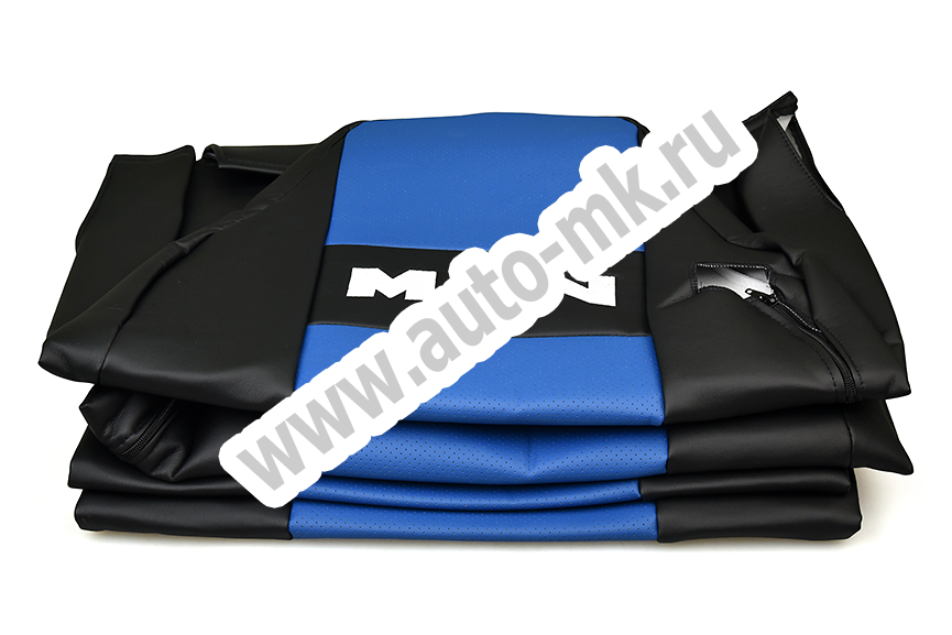 Чехол-сиденья ЭКО КОЖА (синий) MAN TGA (2 ремня) 119670 (1) Арт. 13258