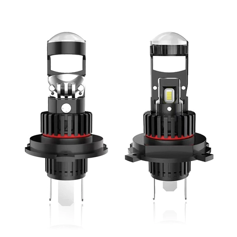 Комплект светодиодных ламп без проводов mini линза 12-24V H4 к-т (2) Арт. MINI-H4