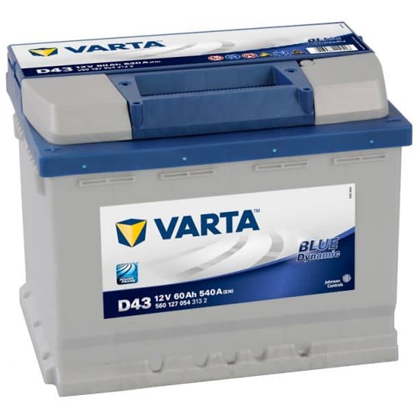 Аккумулятор VARTA Blue Dynamic 60 А ч прямая L+ EN 540A, 242x175x190 D43 560 127 054 313 2 (1) Арт. 560127054