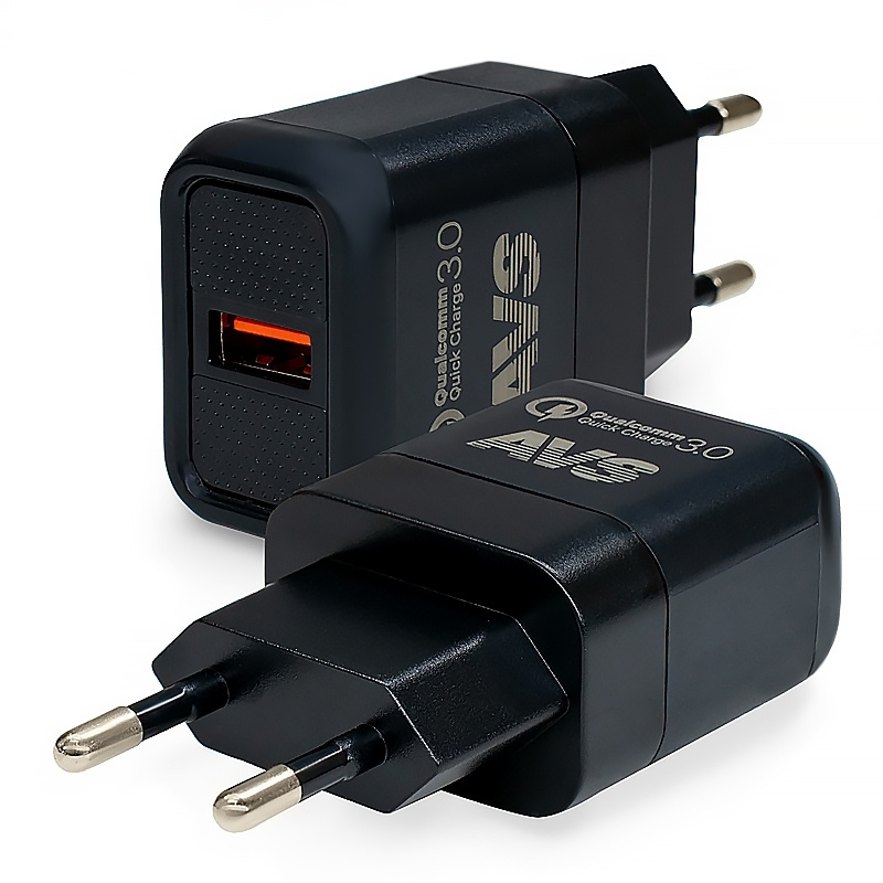 USB сетевое зарядное устройство AVS 1 порт UT-713 Quick Charge (1.5-3A) (3) Арт. A07979S