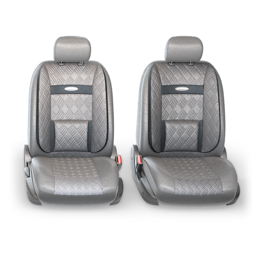 Авточехлы  COMFORT , ортопед. поддержка, экокожа, 3D полиэстер под кожу COM-1105GP D.GY D.GY (M) (2) Арт. COM-1105GPD.GY D.GY