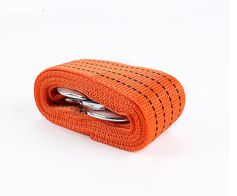 Трос буксировочный лента с крюками 3м