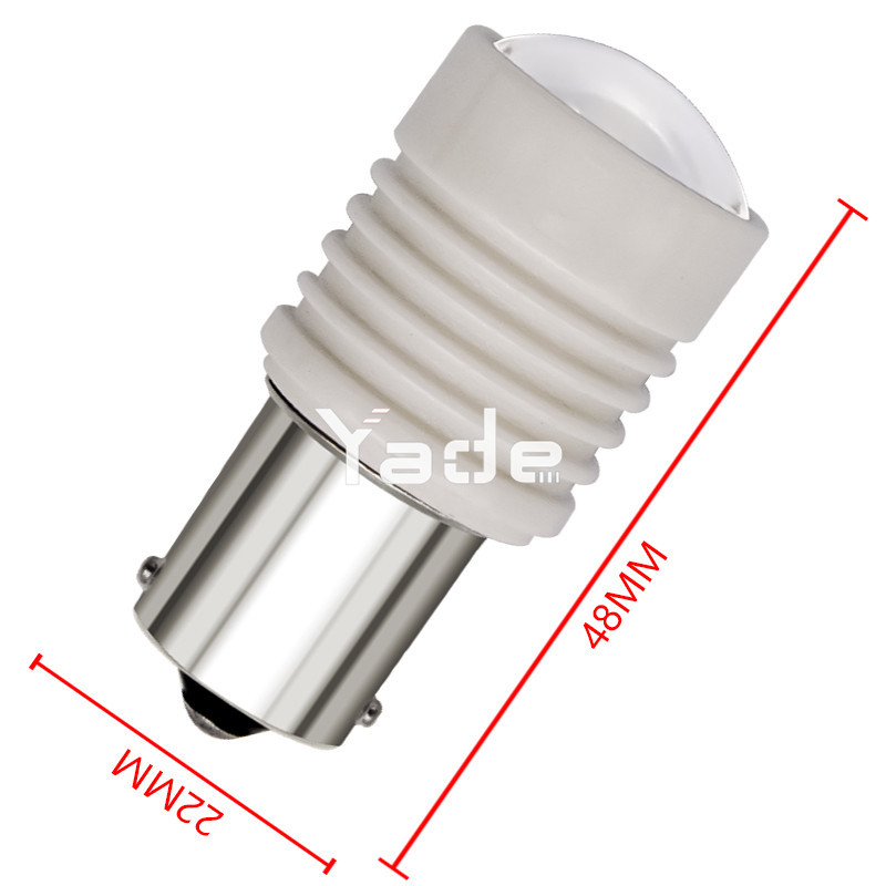 Автолампа 12-24V 1 контактная (линза ) керамика на стоп-сигнал лупа (2) Арт. А12-21,24-21