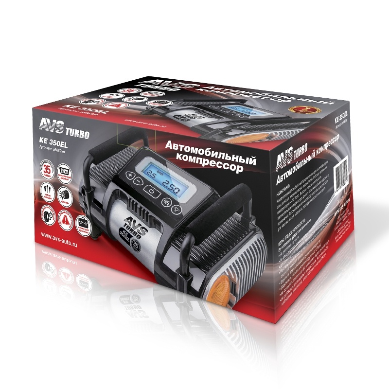 Компрессор автомобильный AVS KE350EL (6) Арт. A80825S