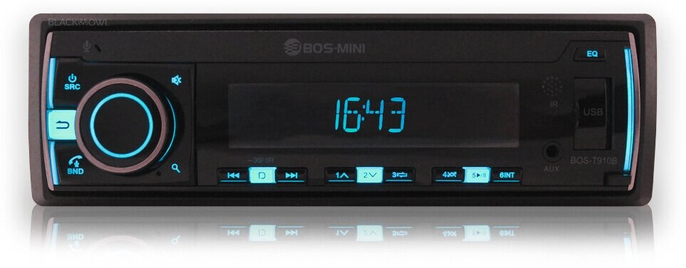 Автомагнитола BOS-MINI  со сьемной панелью (1) Арт. T910B