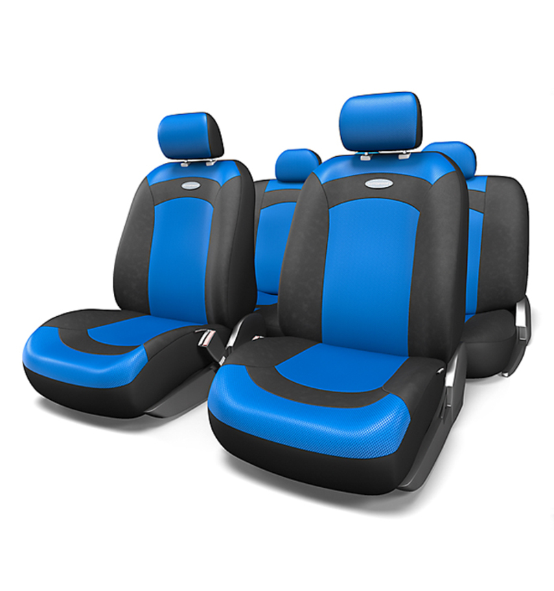 Чехлы автомобильные  Extreme черный синий XTR-803 BK BL (1) Арт. XTR-803BK BL