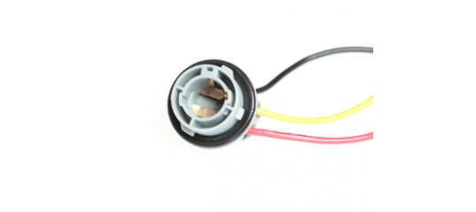 Патрон под лампу А24-21 А24-5 А24-10  А12-21 А12-10 А12-5  2-х контакт.  с проводком Арт. S25