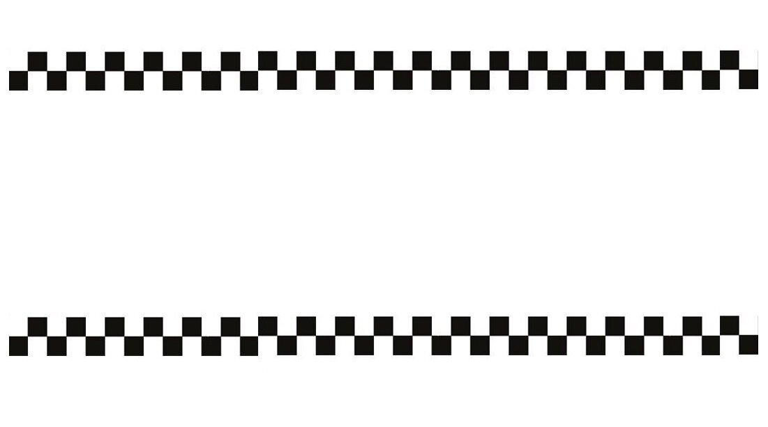 Наклейка Такси черно- белый 8х100  2шт бумага Арт. 4432