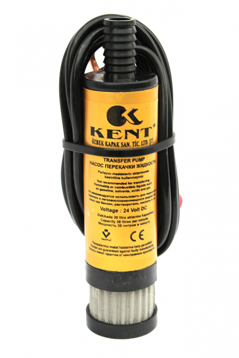 Насос погружной для перекачки жидкости с фильтром (KENT)12 В(тонкий) Арт. 7916