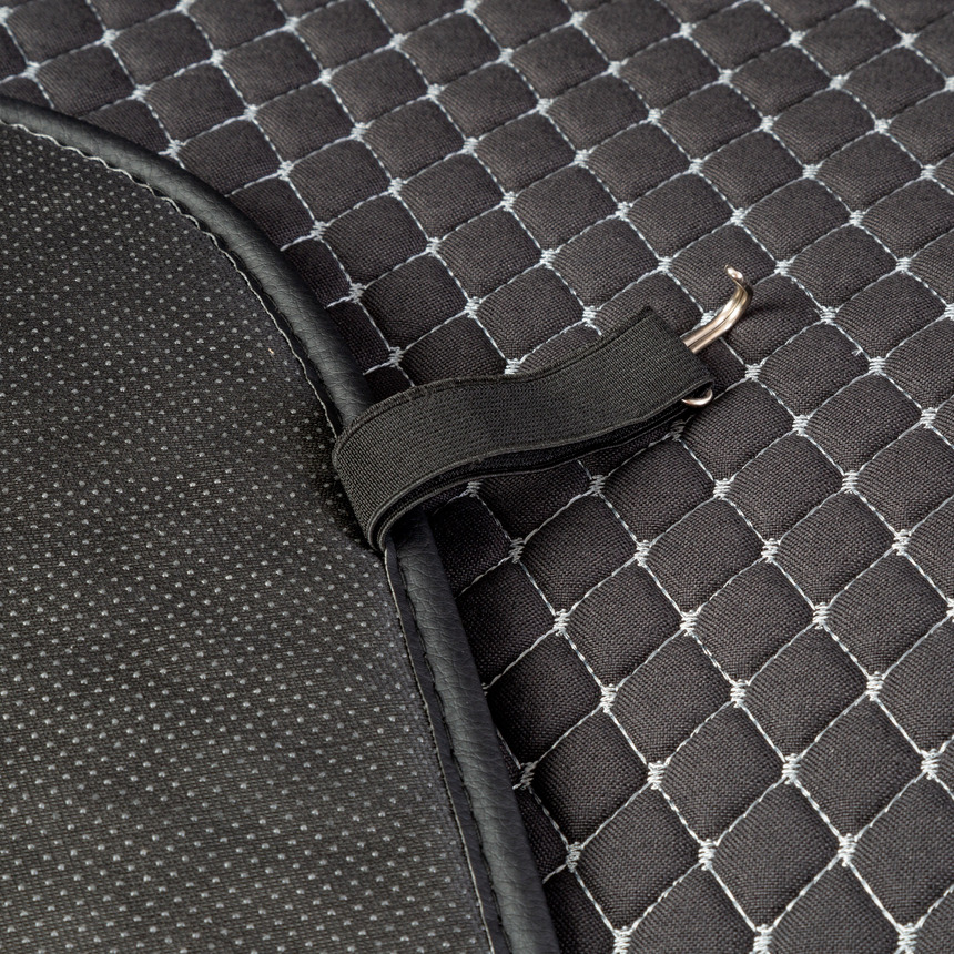 Накидки на передние сиденья Car Performance, 2 шт. материал  fiberflax (мягкий лен), мелкое плетение (3) Арт. CUS-1052GY GY