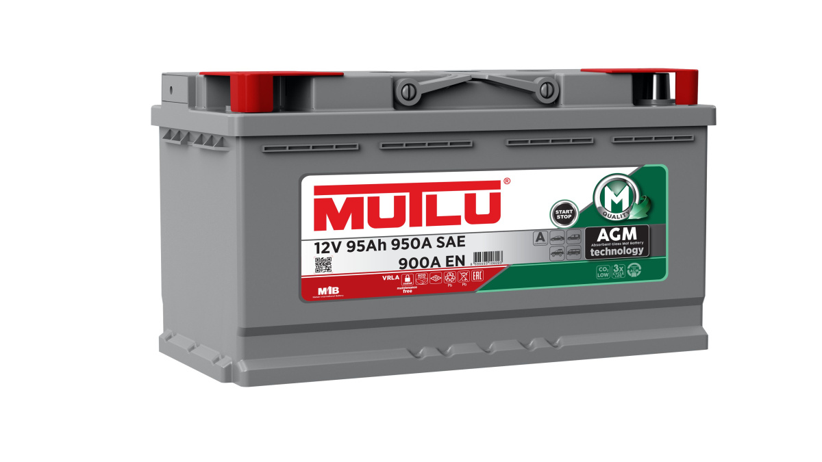 Аккумулятор MUTLU Start-Stop Plus 95 А ч обратная R+ EN 900A, 353x175x190 (2) Арт. AGM.L5.95.090.A