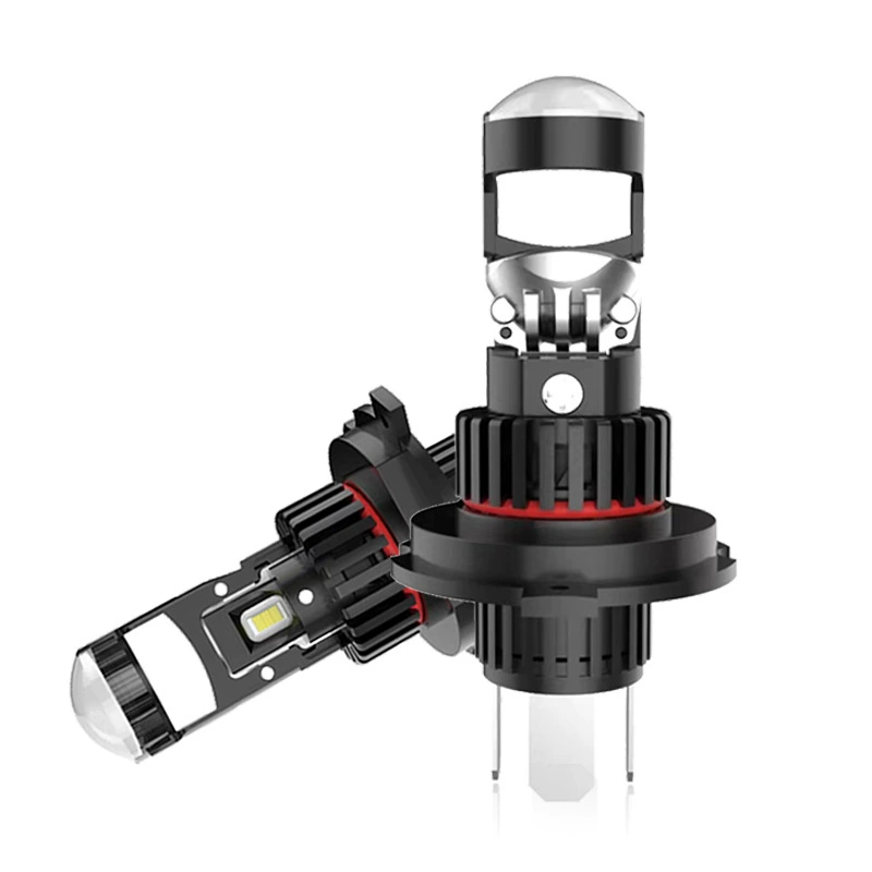 Комплект светодиодных ламп без проводов mini линза 12-24V H4 к-т (1) Арт. MINI-H4