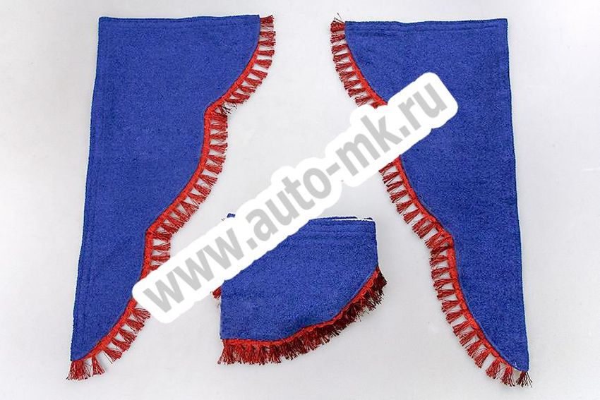 Ламбрекен лобового стекла с углом (без логотипа) синий (1) Арт. 7687