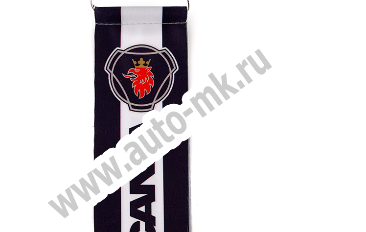 Вымпел  SCANIA  ( 5,5х20см) бахрома синий (1) Арт. 12400
