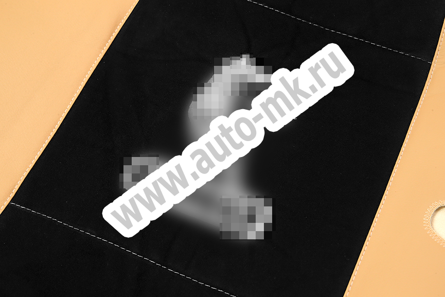 Чехлы эконом КАМАЗ NEO (К71)  бежевая кожа + черная антара 0770 (3) Арт. 21454