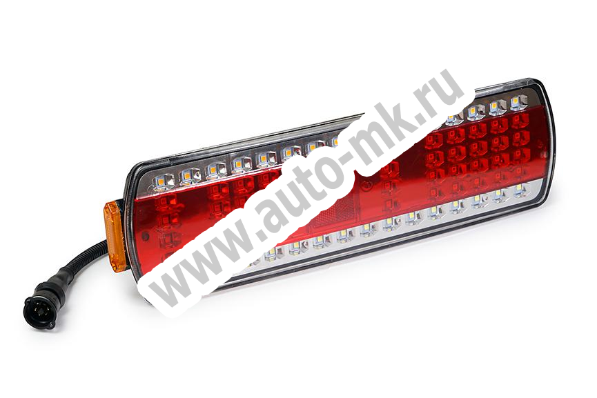 Фонарь задний Камаз светодиодный нового образца с габаритом проводом СЦАЗ левый (Россия) (1) Арт. 19710