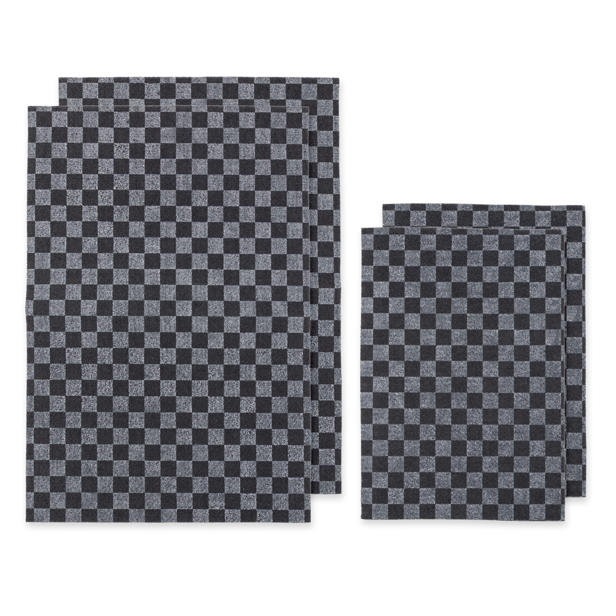 Коврики влаговпитывающие AUTOPROFI 38х50, комплект 2 шт., чёрный (2) Арт. WET-3850BK