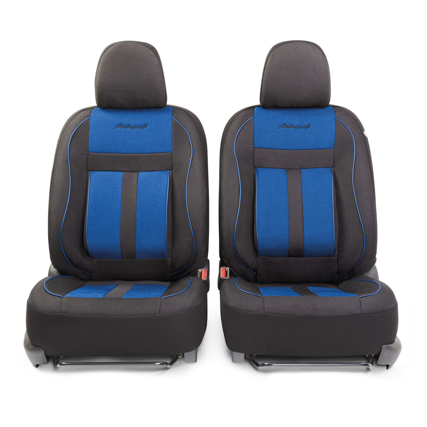 Авточехлы CUSHION COMFORT, материал эко-хлопок, CUS-1505 BK BL (2) Арт. CUS-1505BK BL