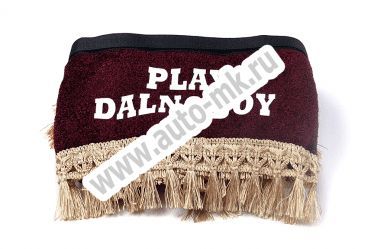 Ламбрекен лобового стекла с углом  PLAY DALNOBOY  Газель красный (3) Арт. 15811