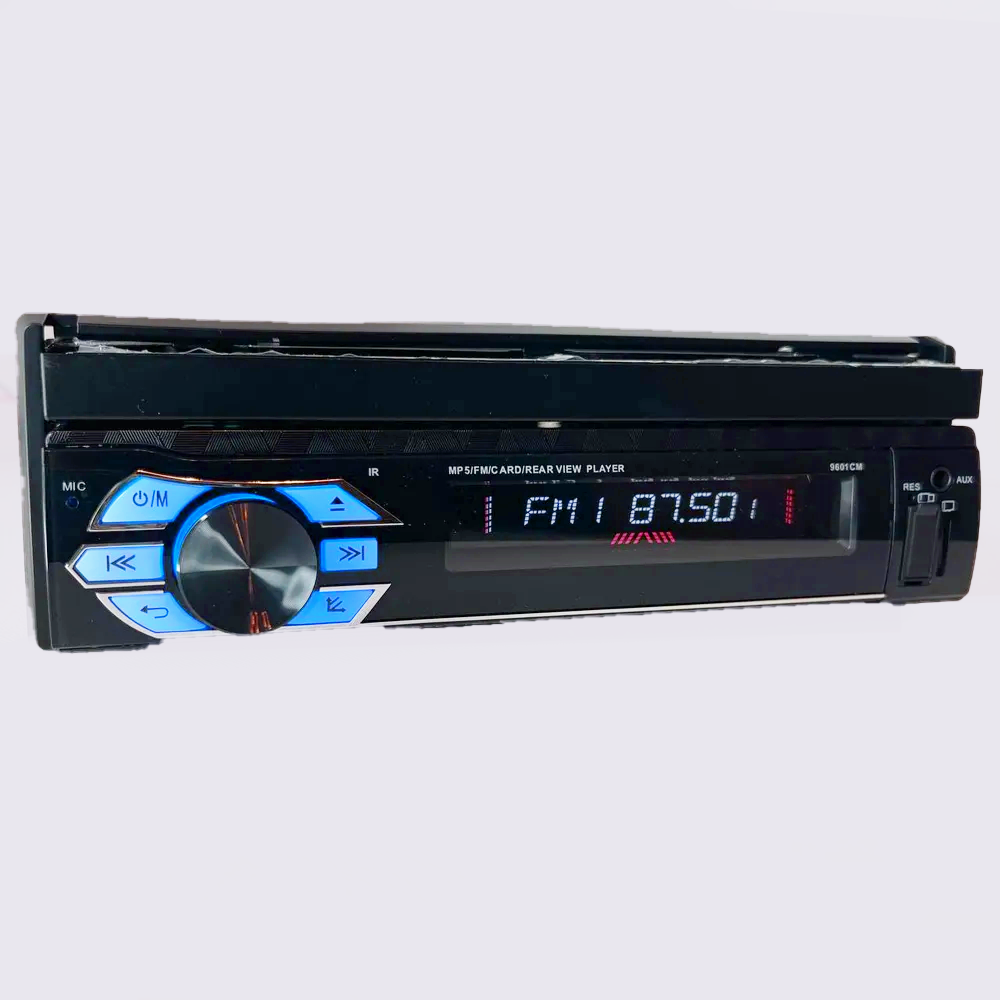 Автомагнитола  c выдвижным экраном 1 DIN, 4 64GB Bluetooth CarPlay Android Auto с крутилкой (2) Арт. AG-9601CM