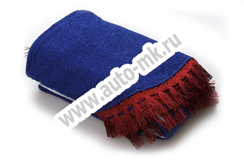 Ламбрекен лобового стекла с углом (без логотипа) синий (2) Арт. 7687